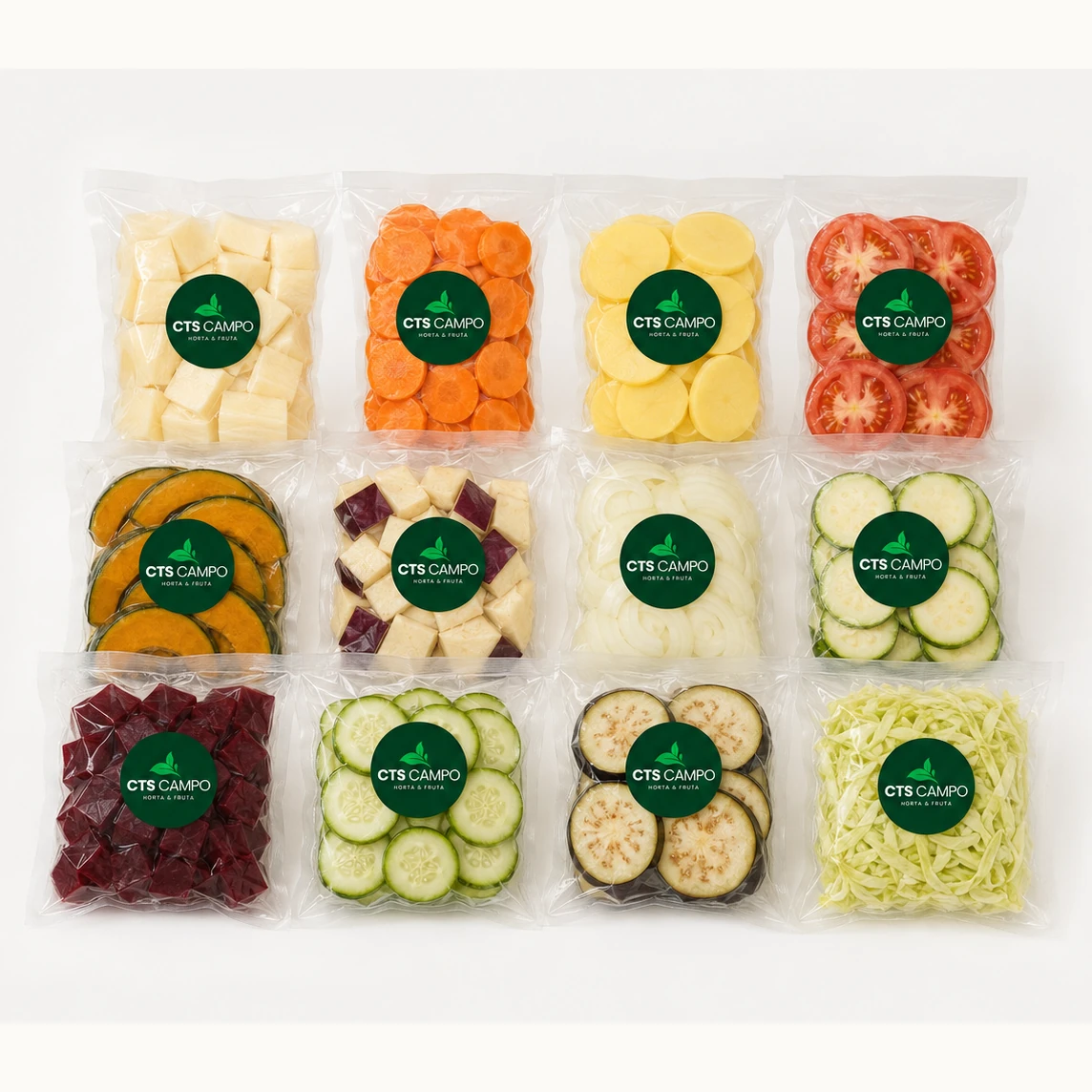 Kit de legumes picados a vácuo CTS Campo